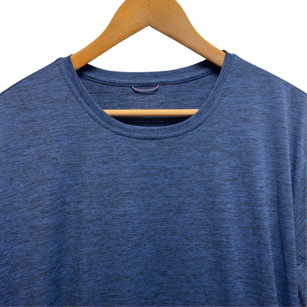 Patagonia Men's XXL Blue Capilene Cool Daily Performance Outdoor Stretch T-Shirt